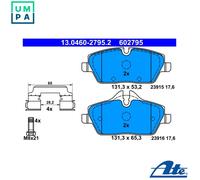 ATE Brake Pad Set 13.0460-2795.2 for BMW/MINI - Fits 34106863292,34106884263,34116860016
