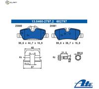 ATE 13.0460-2797.2 Brake pad set