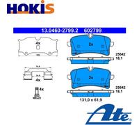 Brake pads 13.0460-2799.2 ATE for PORSCHE MACAN