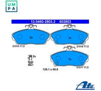 Brake pads 13.0460-2803.2 ATE for ROVER HONDA MG