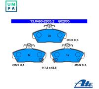 Brake pads 13.0460-2805.2 ATE for ROVER 200 II Hatchback 200 II Convertible