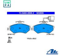 BRAKE PAD SET DISC BRAKE 13.0460-2806.2 FOR VW GOLF/Mk/III JETTA VENTO 2E 2.0L