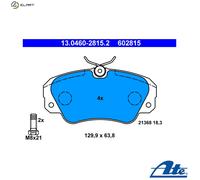 ATE Brake Pad Set 13.0460-2815.2, Disc Brake, Fits Opel Omega B 2.0