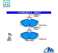 ATE Front Brake Pad Set 13.0460-2817.2 - Disc Brake for Peugeot & Citroën