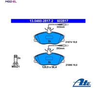 BRAKE PAD SET DISC BRAKE 13.0460-2817.2 FOR PEUGEOT CITROEN D8B /DHX 1.9L 4cyl