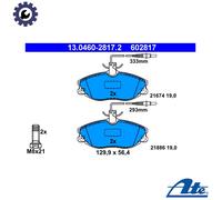 BRAKE PAD SET DISC BRAKE 13.0460-2817.2 FOR PEUGEOT CITROEN D8B /DHX 1.9L 4cyl