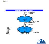 BRAKE PAD SET DISC BRAKE 13.0460-2817.2 FOR PEUGEOT CITROEN D8B /DHX 1.9L 4cyl