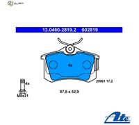 BRAKE PAD SET DISC BRAKE 13.0460-2819.2 FOR VW SEAT PEUGEOT FIAT ATM 2.0L 4cyl