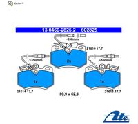 ATE Brake Pad Set 13.0460-2825.2 - Fits Citroën AX, ZX, VISA, C15 Estate/Box Body/MPV