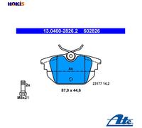 Brake pads 13.0460-2826.2 ATE for ALFA ROMEO LANCIA FIAT
