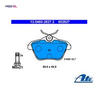 BRAKE PAD SET DISC BRAKE 13.0460-2827.2 FOR ALFA ROMEO LANCIA 2.0L 4cyl 156 2.4L