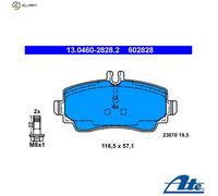 ATE 13.0460-2828.2 Brake pad set