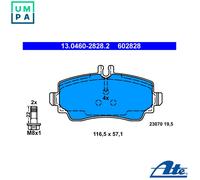 BRAKE PAD SET DISC BRAKE 13.0460-2828.2 FOR MERCEDES-BENZ OM 668.914 1.7L 4cyl