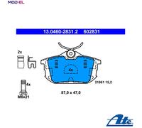 ATE 13.0460-2831.2 Brake pad set