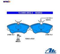 BRAKE PAD SET DISC BRAKE 13.0460-2832.2 FOR RENAULT ESPACE/III/Mk 2.2L 4cyl 3.0L