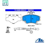 BRAKE PAD SET DISC BRAKE 13.0460-2834.2 FOR RENAULT 11 ENCORE 18/Break 19/ 2.1L