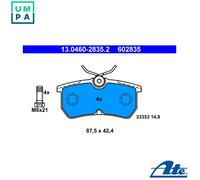 ATE 13.0460-2835.2 Brake pad set