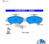 BRAKE PAD SET DISC BRAKE 13.0460-2837.2 FOR AUDI A4/B5/Sedan/S4/B6/Convertible