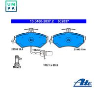 BRAKE PAD SET DISC BRAKE 13.0460-2837.2 FOR AUDI A4/B5/Sedan/S4/B6/Convertible