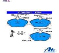 ATE Brake Pad Set 13.0460-2844.2 - Disc Brake - for Peugeot 607
