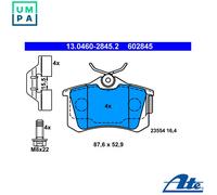 ATE 13.0460-2845.2 Brake pad set