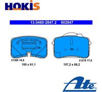 ATE 13.0460-2847.2 Brake pad set