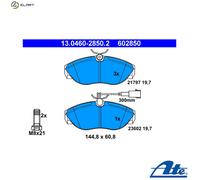 ATE Brake Pads 13.0460-2850.2 w/ Wear Warning Contact & Caliper Screws – FIAT Ducato / CITROËN Relay