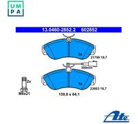 ATE Brake Pad Set 13.0460-2852.2 – Disc Brake – Fits Peugeot, Fiat, Citroën