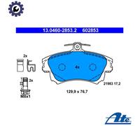 BRAKE PAD SET DISC BRAKE 13.0460-2853.2 FOR MITSUBISHI VOLVO 4G13 1.3L 4cyl 1.7L