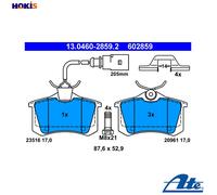ATE 13.0460-2859.2 Brake pad set