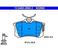 Fits ATE 13.0460-2860.2 Brake Pad Set, disc brake UK Stock