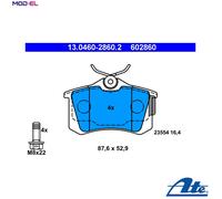 BRAKE PAD SET DISC BRAKE 13.0460-2860.2 FOR VW BBY/AUA/BKY 1.4L 4cyl POLO