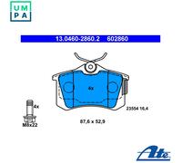 BRAKE PAD SET DISC BRAKE 13.0460-2860.2 FOR VW GOLF/VI/Convertible/PLUS/CITY EOS