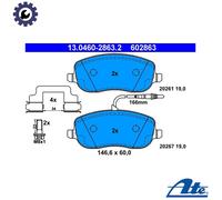 ATE 13.0460-2863.2 Brake pad set