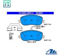 ATE 13.0460-2863.2 Brake pad set