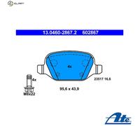 BRAKE PAD SET DISC BRAKE 13.0460-2867.2 FOR ALFA ROMEO FIAT LANCIA 2.0L 4cyl 156
