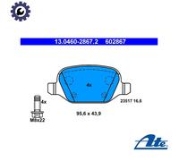 BRAKE PAD SET DISC BRAKE 13.0460-2867.2 FOR ALFA ROMEO FIAT LANCIA 2.0L 4cyl 156
