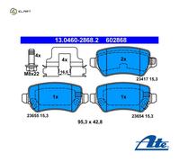 BRAKE PAD SET DISC BRAKE 13.0460-2868.2 FOR KIA VENGA/Hatchback/Van VAUXHALL
