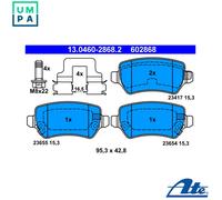 Brake pads 13.0460-2868.2 ATE for OPEL KIA