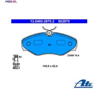 ATE 13.0460-2870.2 Brake pad set