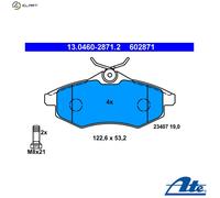 ATE 13.0460-2871.2 Brake pad set