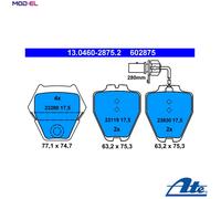 Brake pads 13.0460-2875.2 ATE for AUDI VW