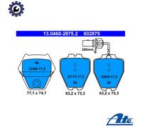 Brake pads 13.0460-2875.2 ATE for AUDI VW
