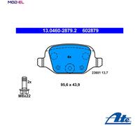 ATE Brake Pad Set 13.0460-2879.2 - Disc brake for FIAT PANDA (169_) 1.3 2010-2013