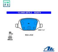 ATE Brake Pad Set 13.0460-2879.2 - Disc brake for FIAT PANDA (169_) 1.3 2010-2013