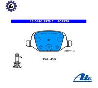 Brake Pad Set, disc brake ATE 13.0460-2879.2 for FIAT PANDA (169_) 1.3 2010-2013