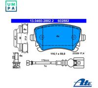 ATE 13.0460-2882.2 Brake pad set