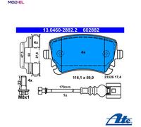 ATE 13.0460-2882.2 Brake pad set