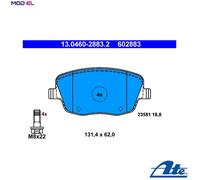 BRAKE PAD SET DISC BRAKE 13.0460-2883.2 FOR VW BBY/AUA/BKY 1.4L 4cyl POLO