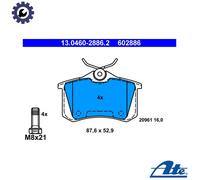 ATE Brake pad set excl. wear warning contact 13.0460-2886.2 Brake pads,Brake pad set, disc brake VW,AUDI,SKODA,Golf IV Schrägheck (1J1),POLO (6N2)